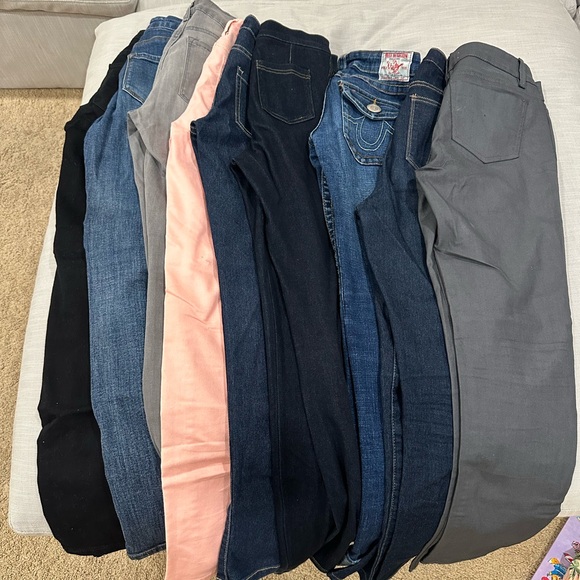 Denim - Set of jeans size 2 or 25 different brands